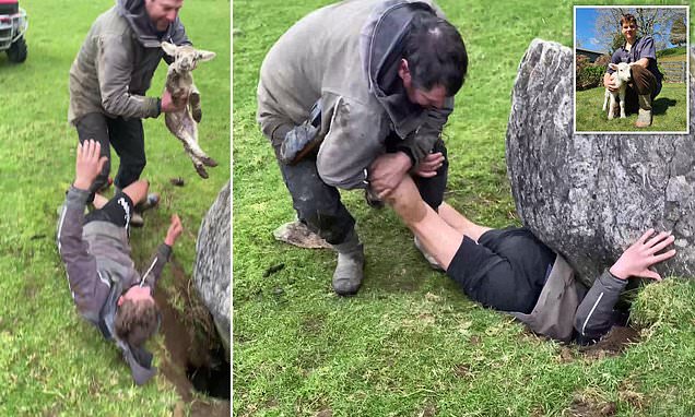 VIDEO/14-vjeçari shpëton qengjin që kishte ngecur në një grop 7 metra