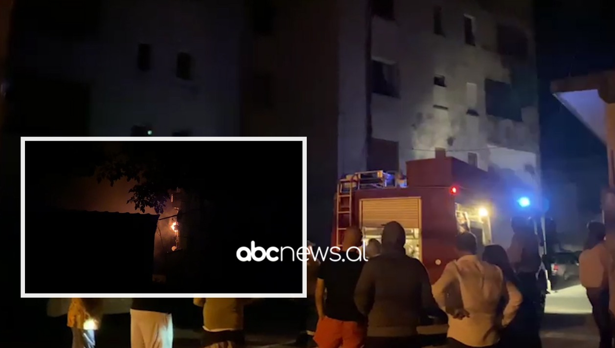 Përfshihet nga flakët apartamenti në një pallat në Elbasan