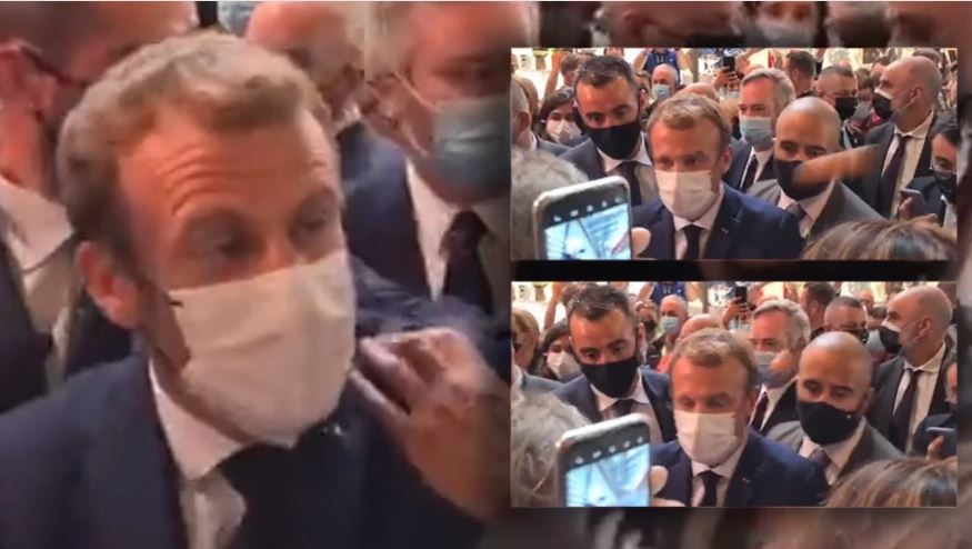  VIDEO/ Emmanuel Macron sulmohet me vezë