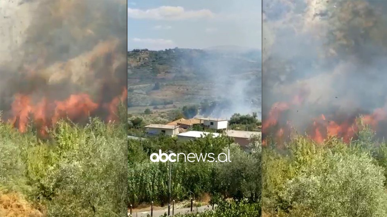 Ndizet një vatër zjarri në Ballsh, flakët pranë banesave