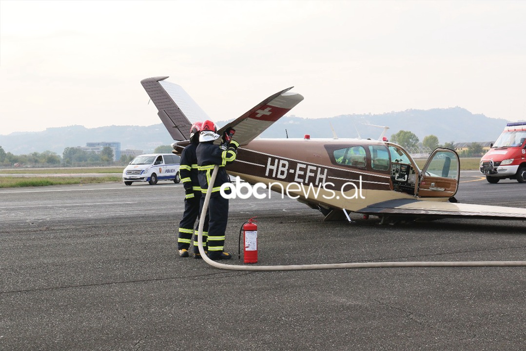 Rrëzimi i avionit në Rinas, TIA: Brenda kishte 4 persona, mes tyre dy fëmijë