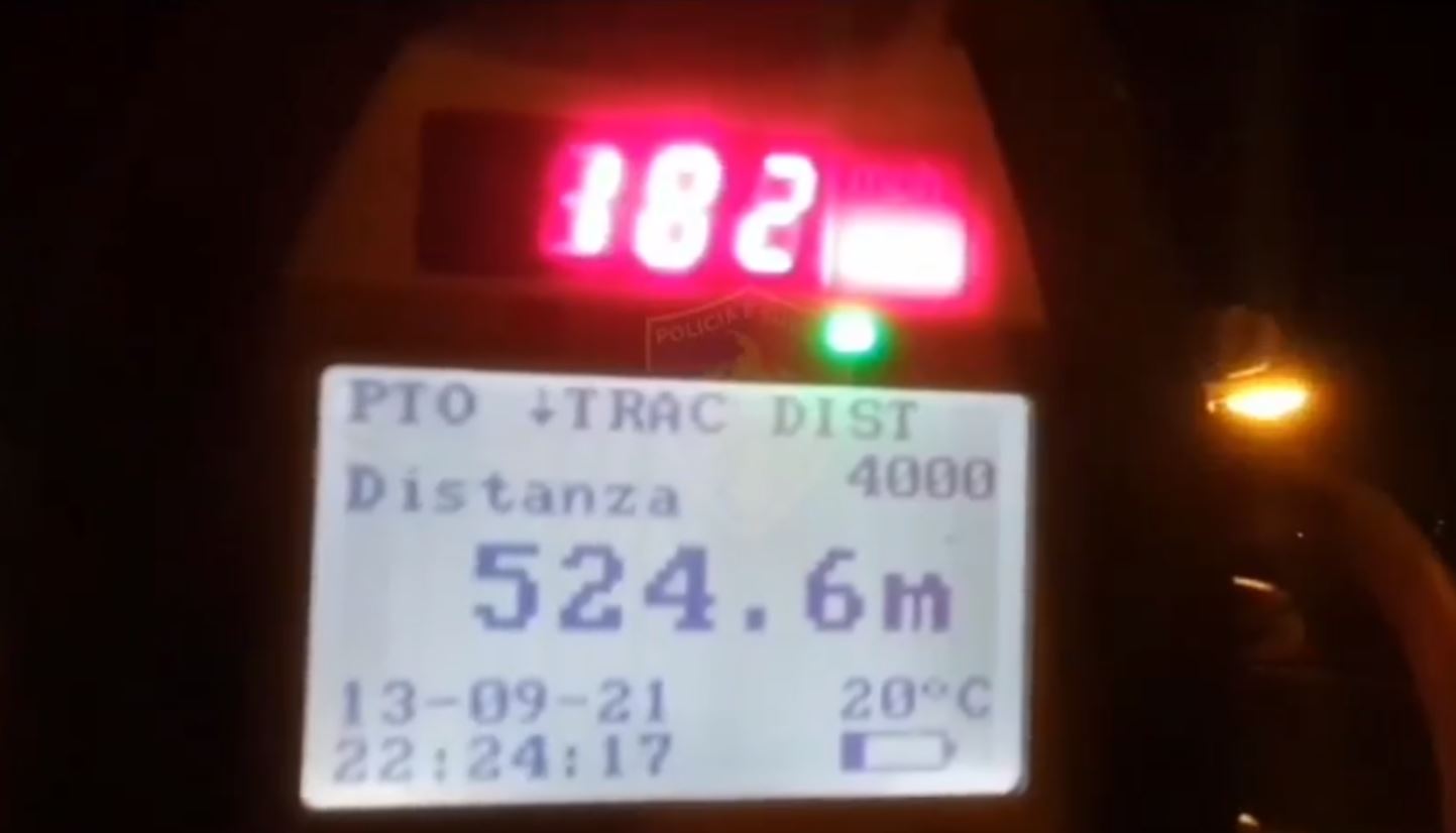 Çmenduri në Sauk, me shpejtësi “skëterrë” mbi 180 km/h dhe të dehur në timon