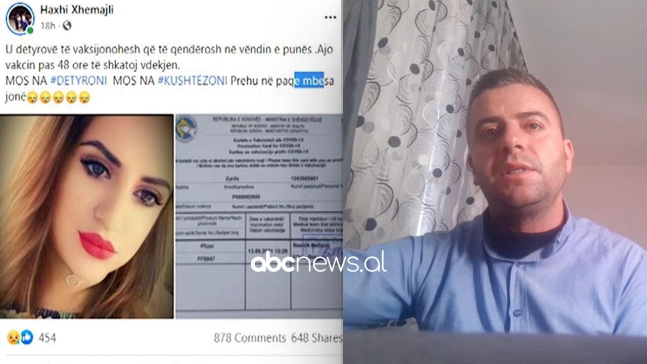 Ndërroi jetë pasi mori vaksinën, daja i 23-vjeçares: Po i bëhet autopsia. Pas vaksinës pati shumë etje, pastaj…