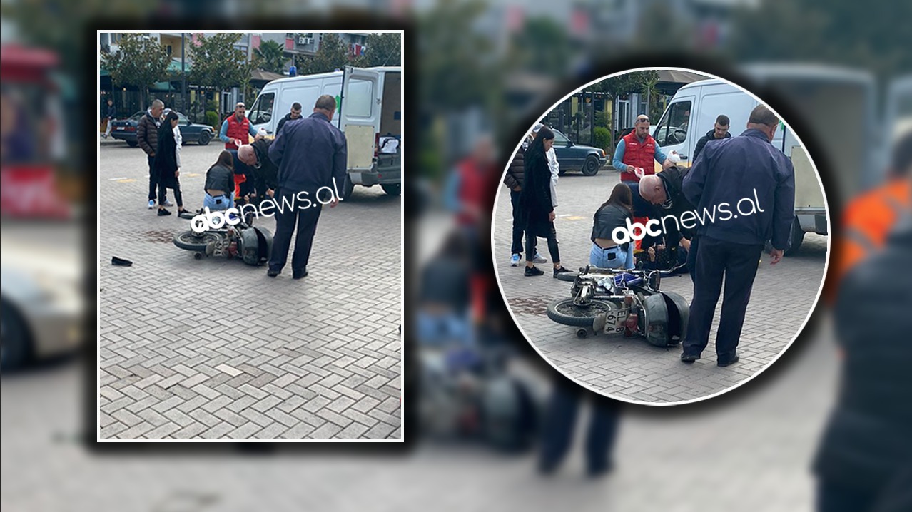 Makina përplaset me motorin, 2 të plagosur në Elbasan