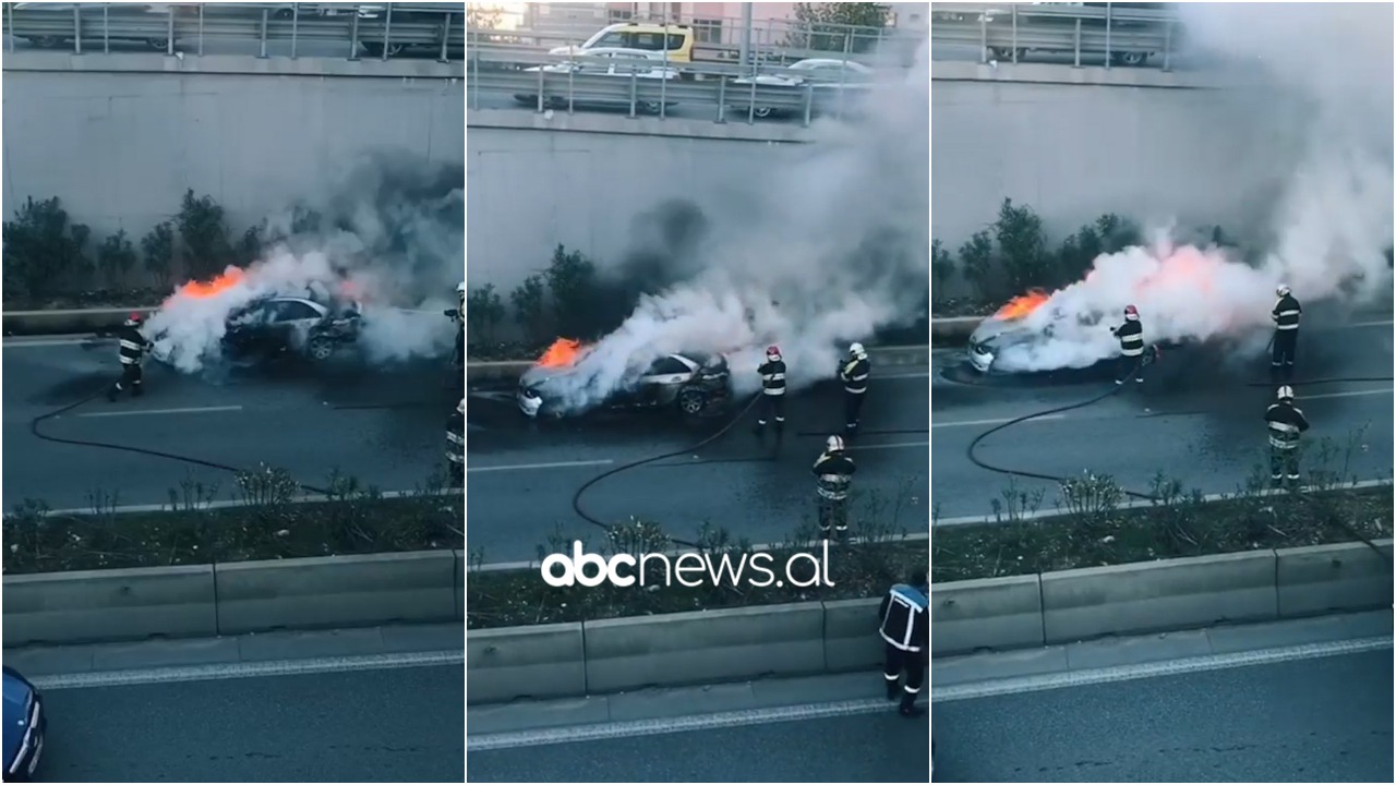 VIDEO/ Momenti kur shkrumbohet “Benzi” në Tiranë