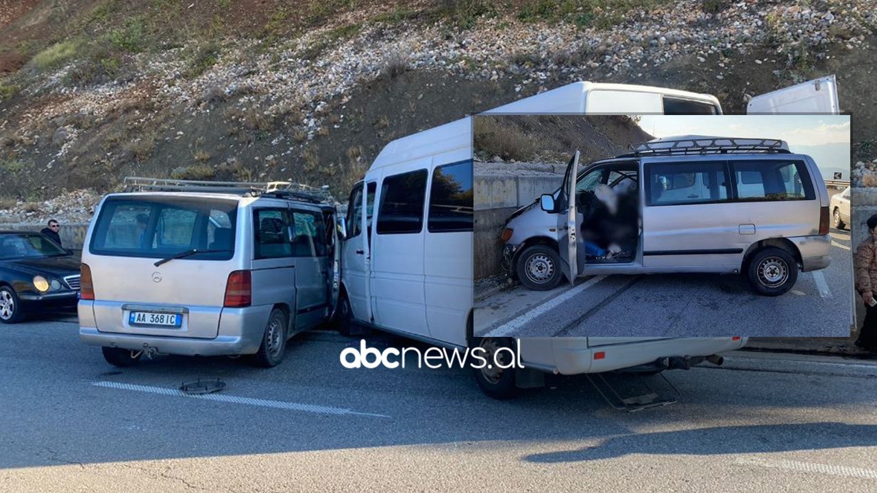 Autobusi përplaset me furgonin në aksin Qafë Thanë-Librazhd, 1 viktimë e 4 të lënduar