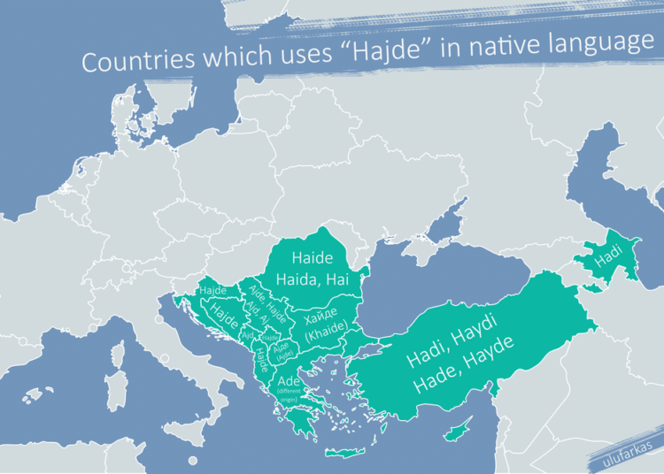 Fjala që ka thuajse të njëjtin shqiptim në 13 shtete