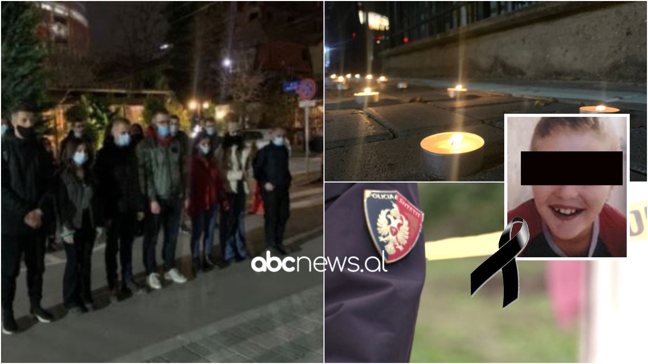 Vrasja e 8-vjeçarit, ndizen qirinj para Ambasadës së Shqipërisë në Prishtinë