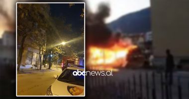 VIDEO/ Përfshihet nga flakët një banesë në Vlorë