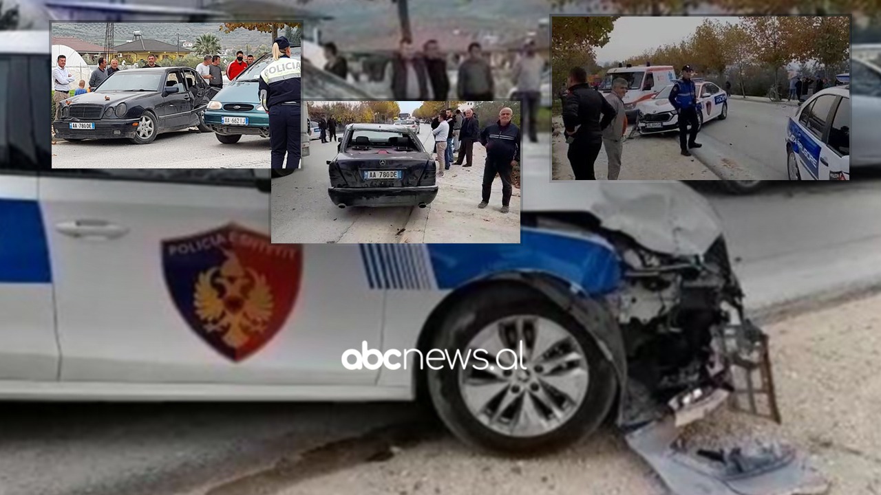 VIDEO/ Makina e policisë bën copash “Mercedesin” në aksin Dimal-Lushnje