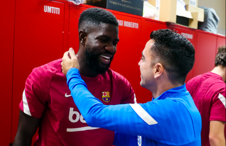 Xavi, “treni” i fundit për Umtiti te Barcelona