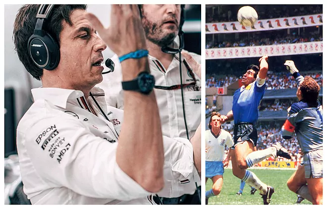 Mercedes e krahason finalen e F1 në Abu Dhabi me golin e dorës së Zotit të Maradonas