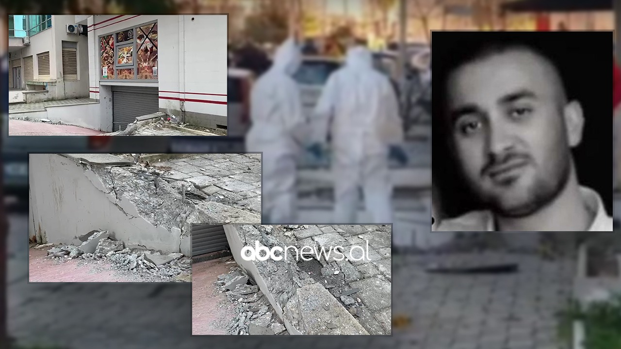 Pamje nga skena e krimit në Vlorë, bomba shembi bordurën, autori e ndiqte shënjestrën me motor