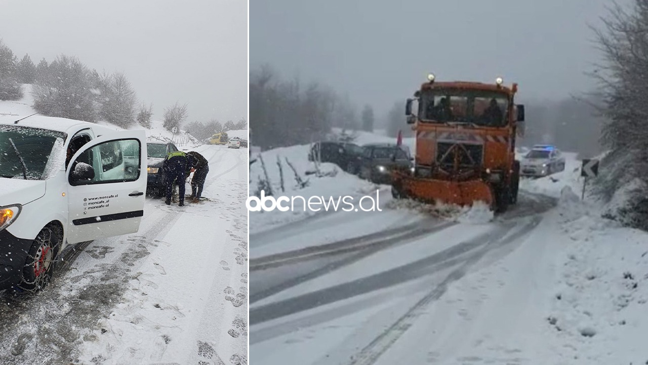 Rruga e Arbrit mbulohet nga dëbora, policia apel shoferëve: Shmangni lëvizjet e panevojshme