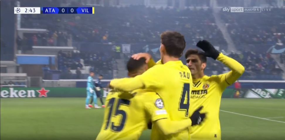 VIDEO/ Mjaftojnë vetëm 3 minuta lojë, ka gol në ndeshjen Atalanta-Villareal