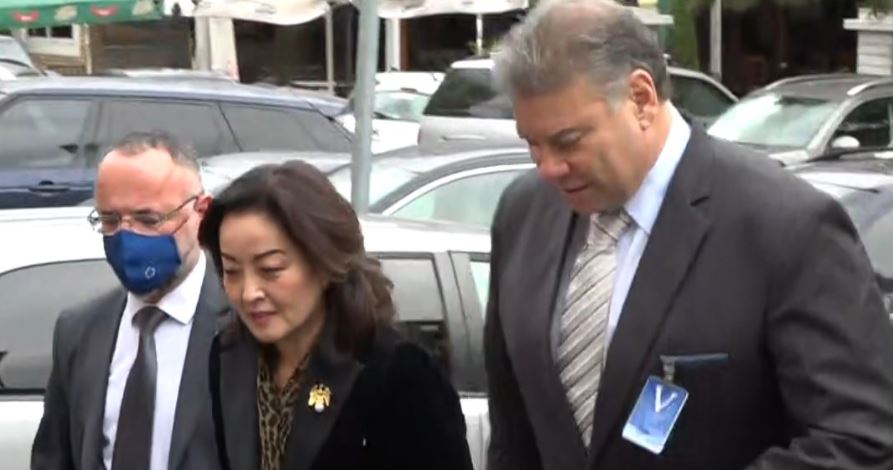 Accompanied by Yuri Kim, the senior US official meeting with Basha