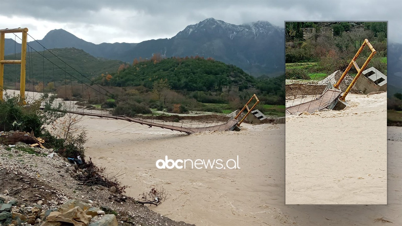 Moti i keq dhe reshjet e shiut dëmtojnë urën në Kallarat, izolohen një pjesë e banorëve në Selenicë