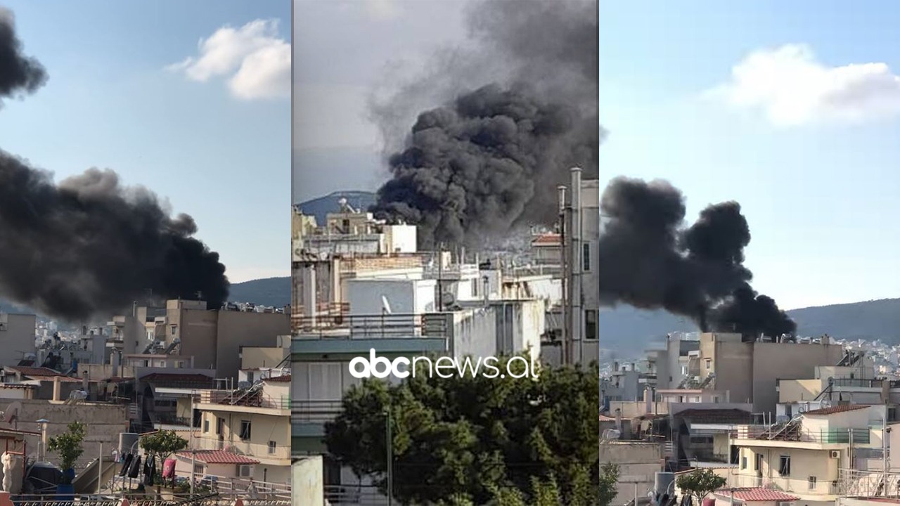 Shtëllunga të mëdha tymi “pushtojnë” qiellin në kryeqytetin grek