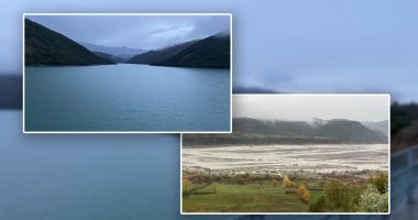 Reshjet e dendura të shiut, del nga shtrati lumi Devoll