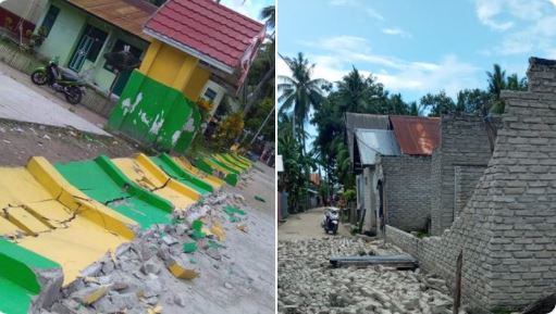 VIDEO/ Tërmeti i fuqishëm godet Indonezinë, momenti kur njerëzit vrapojnë në panik