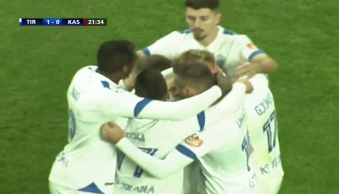 VIDEO/ I zakonshmi Seferi shënon, Tirana në epërsi ndaj Kastriotit