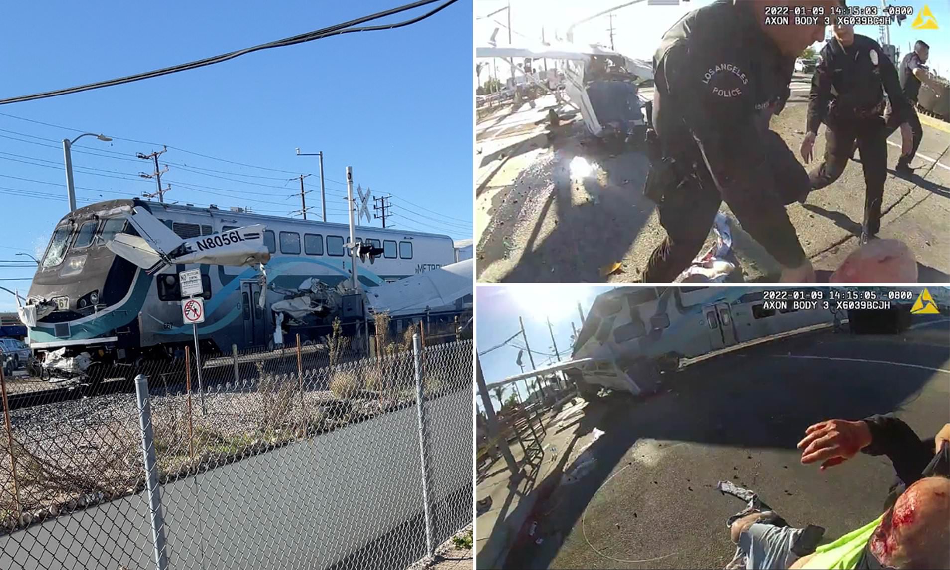 VIDEO/ Avioni ra mbi shina, momentet dramatike kur policia shpëton pilotin