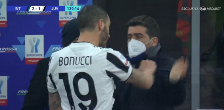 Foto: “Bonucci të presim në Baretto, frikacak, idiot”, tifozët e interit kundër italianit
