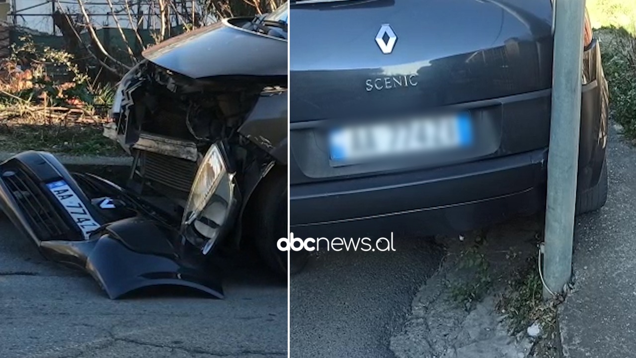 Makina del nga rruga dhe përplaset me bordurën, lëndohet drejtuesi në Krujë
