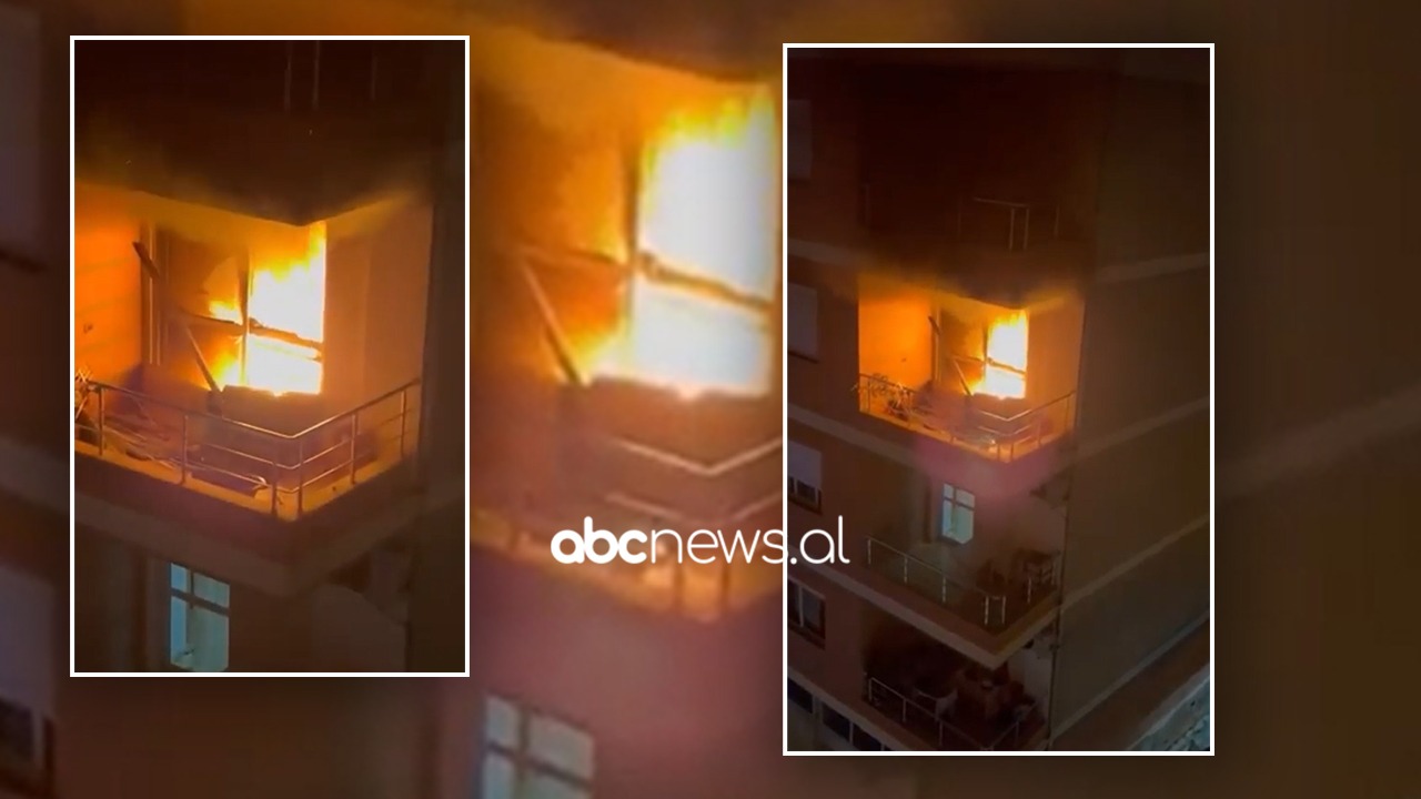 Zjarri në katin e katërt te Fresku, video kur apartamenti ishte i “mbërthyer” nga flakët