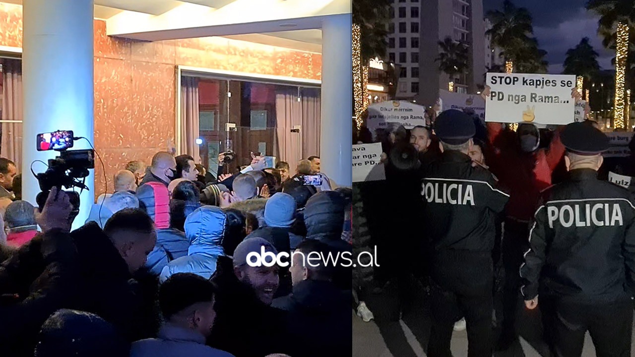 Mbështetësit e Berishës e presin Bashën me protestë në Durrës: Turp, je njeri i Ramës