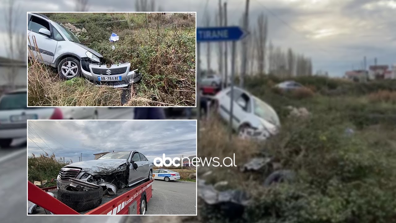 Përplasen makinat në Lezhë, dy të lënduar