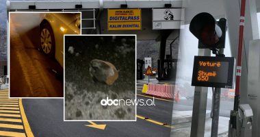 Gurët rrezikojnë jetën e udhëtarëve në Rrugën e Kombit, denoncimi në Abcnews.al: Makinave po u çahen gomat