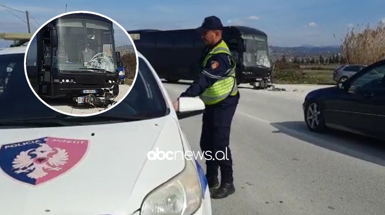 Motori përfundon poshtë autobusit në Kuçovë, plagoset rëndë drejtuesi