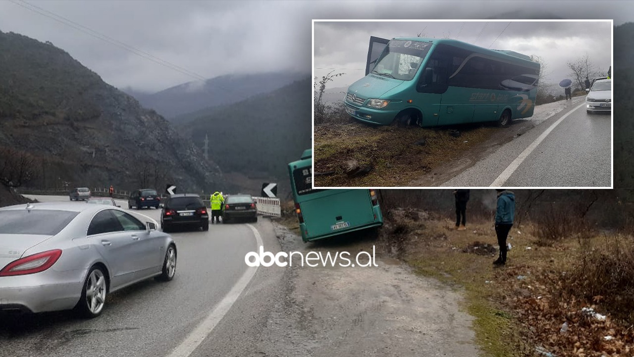 Shmanget tragjedia në Kthesën e Murrashit, autobusi me pasagjerë del nga rruga