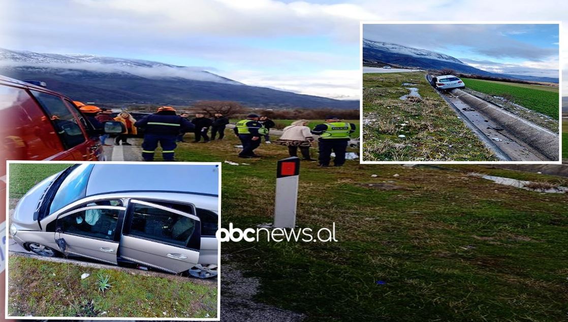 Del nga rruga automjeti në aksin Tepelenë-Gjirokastër, tre të lënduar