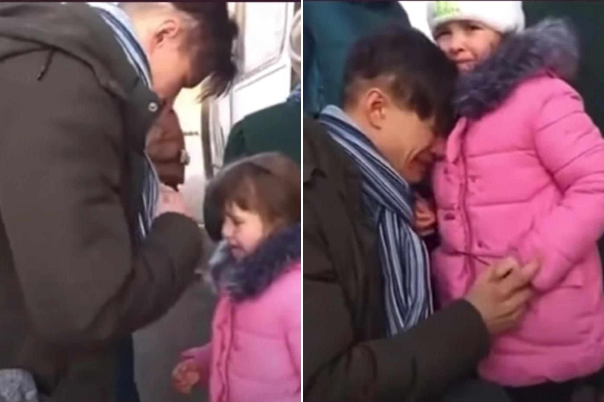 VIDEO/ Babai ukrainas i jep lamtumirën vajzës, momenti prekës thyen zemrat e gjithë botës