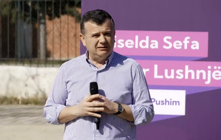 Çelet fushata, Balla prezanton kandidaten socialiste për Lushnjën