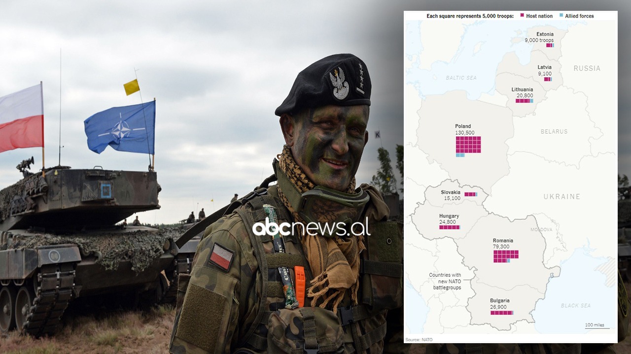 HARTA/ Mijëra trupa në kufi, si e ka ngritur NATO gardhin anti-Putin në Europë