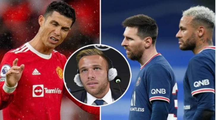 Ka luajtur me të tre, Arthur: CR7 punon shumë, Neymar është talent, Messi është alien