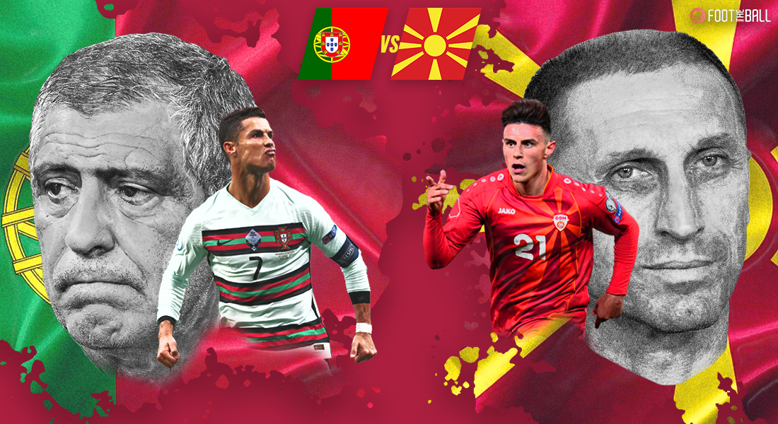 FOTO/ Formacionet zyrtare, Portugalia e CR7 kundër Maqedonisë së Veriut për një biletë në Katar 2022