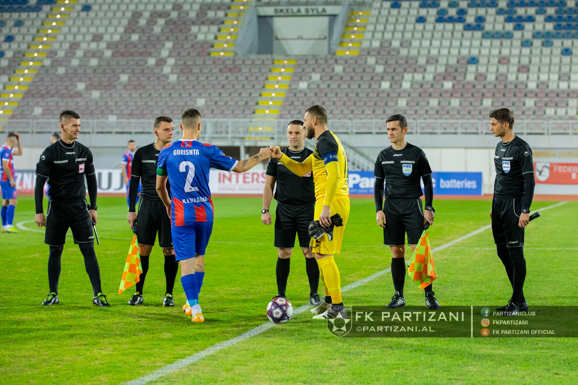 Formacionet zyrtare të gjsymëfinales së Kupës së Shqipërisë, Partizani-Vllaznia