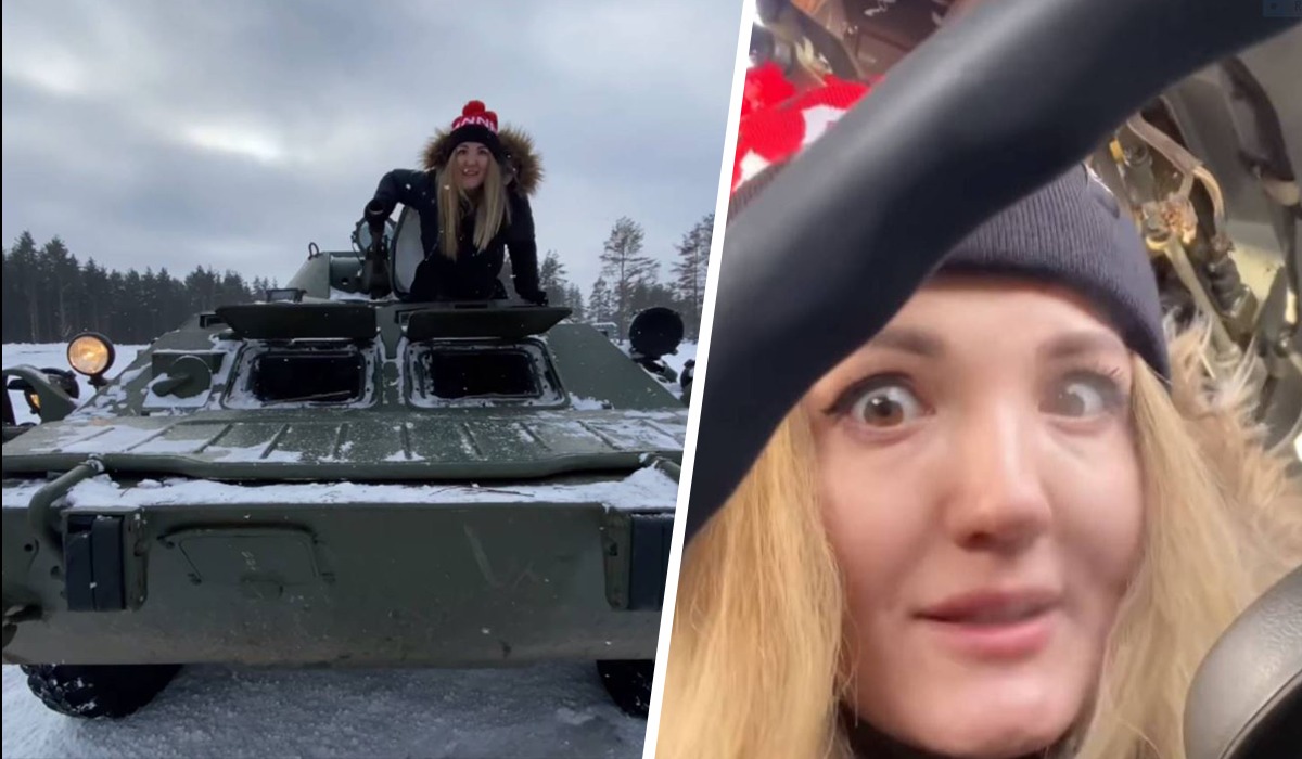 VIDEO/ Ukrainasja mëson të ngasë tanket e braktisura nga rusët