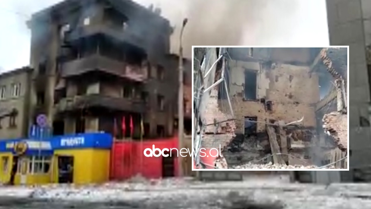 Tym i zi nga konsullata shqiptare në Ukrainë, dalin pamjet  nga godina e bombarduar
