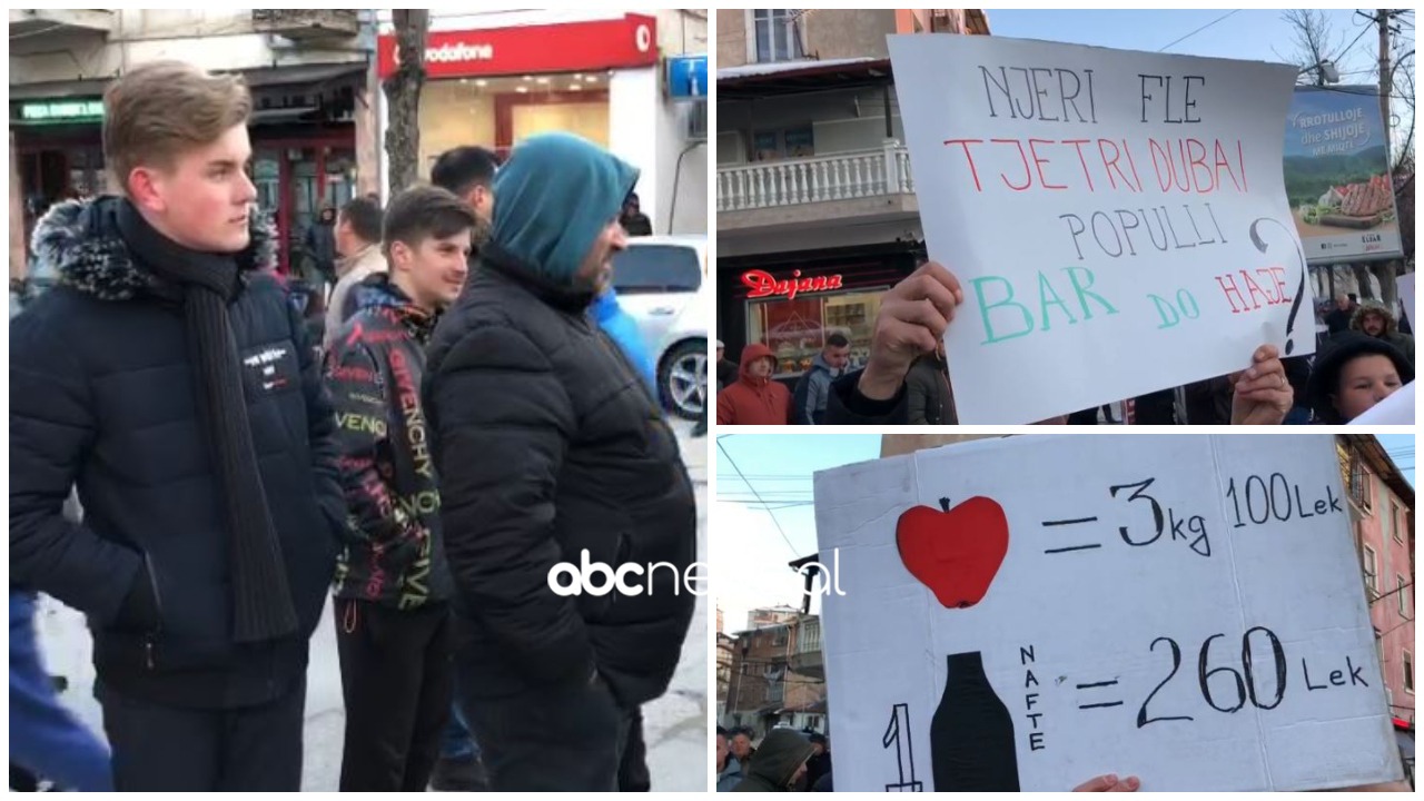 FOTO–LAJM/ “Njëri fle, tjetri në Dubai, po populli bar do hajë?”, Devolli në protestë