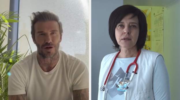 Beckham i jep llogarinë e “Instagramit” mjekes ukrainase për të postuar pamje nga puna e tyre