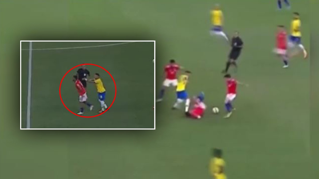 VIDEO/ Neymarin nuk e mbajnë nervat, shikoni gjestet e tij në ndeshjen ndaj Kilit