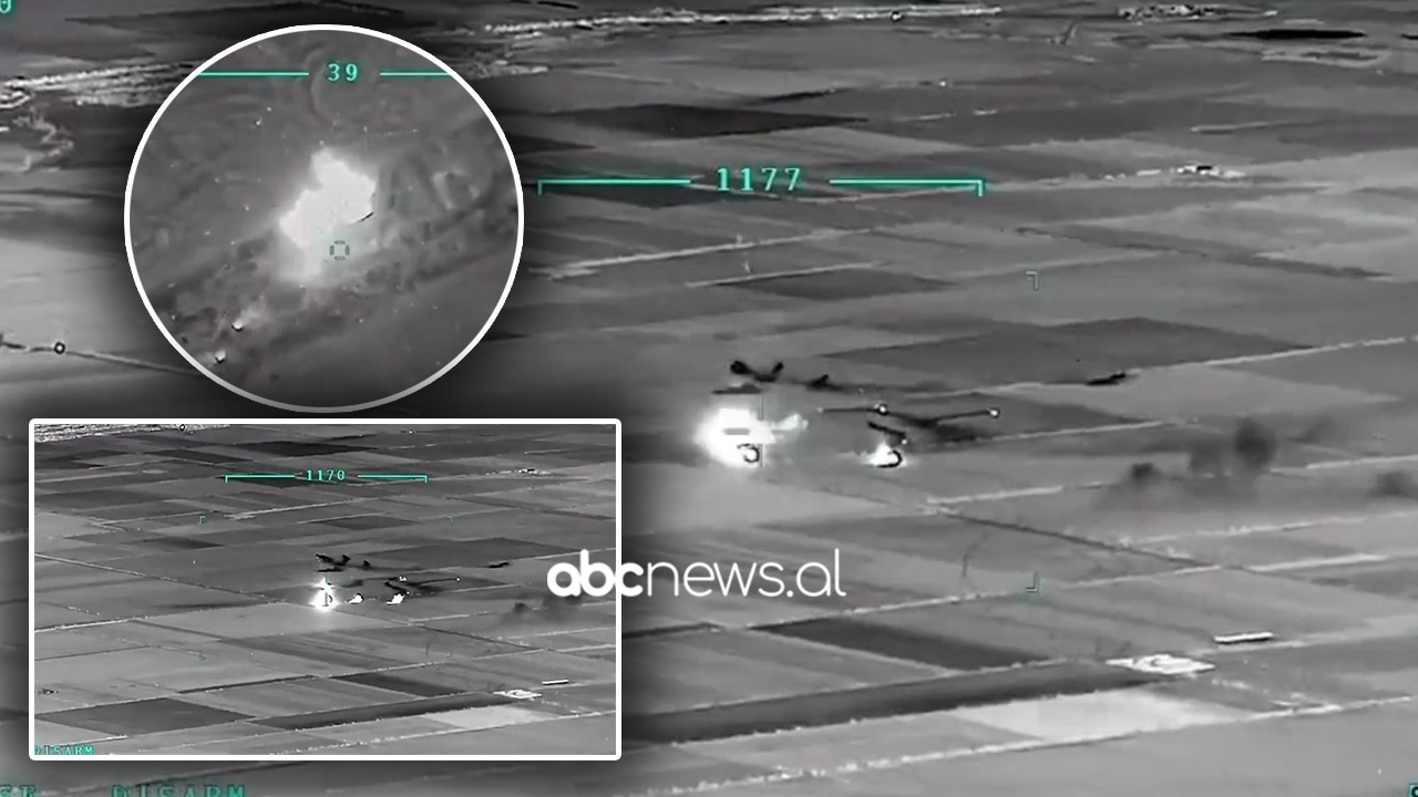 VIDEO/ Bombat bien si shi, momenti kur autokolona ruse shkatërrohet pas sinjalizimeve nga droni