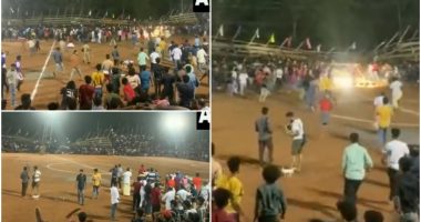 VIDEO/ E frikshme në Indi, 225 të plagosur pas shembjes së tribunës së tejmbushur