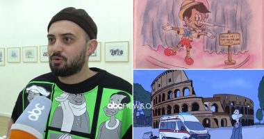 Artisti Endri Beqo ironizon pandeminë dhe luftën e Ukrainës në karikaturë