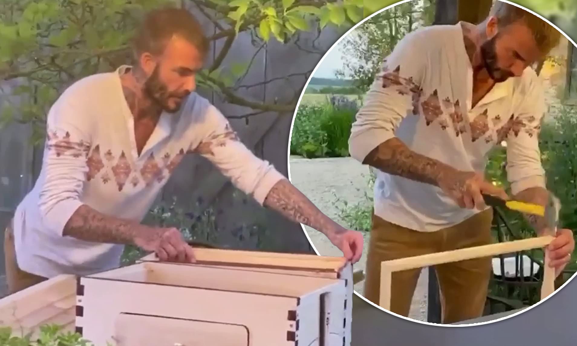 I është mërzitur jeta e luksit dhe qytetit, David Beckham shfaqet si asnjëherë më parë